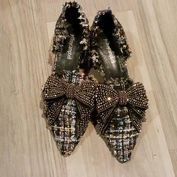 Jeffrey Campbell Shoes - Size 8 Jeffrey Campbell Embellished Valentini Shoes. Please see last 2 photos